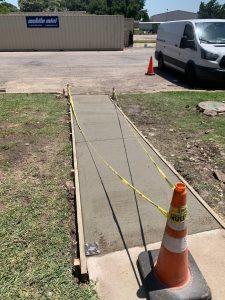 ADA Ramp installation 1