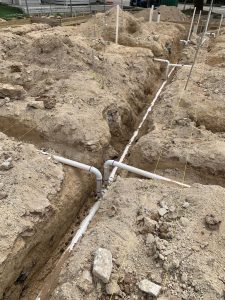 Plumbing rough-in for 16 units multifamily building 2